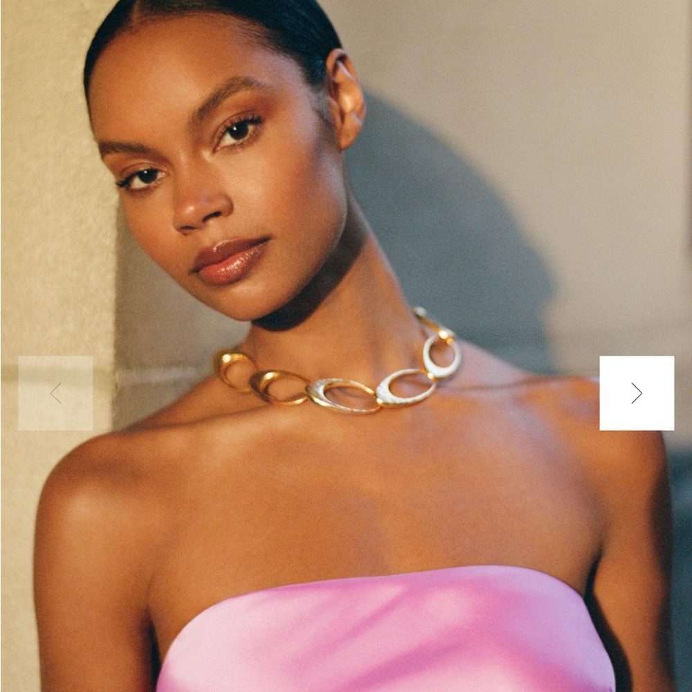 Anthropologie NWT Gold Necklace